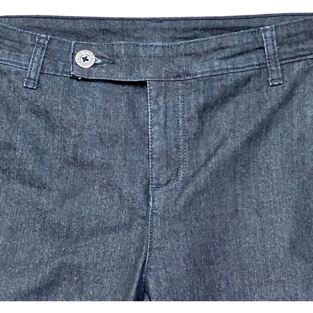 STYLE & CO Womens Black Cropped Denim Jeans SIZE 10 Stretch Pockets NEW - Picture 3 of 7